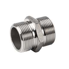 nypel dwustronny z nakrętką 6-kątną 1/8