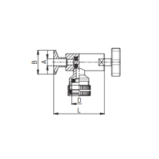 Przyłącze górne płynowskazu Clamp 5 bar DN25/29 K=50,5 AISI 304