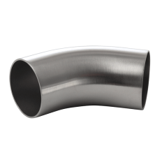 Kolanko 45°, 13.0 X 1.5 mm R= 26.0 - FD+, matowy, Rₐ 0,8 µm, wyżarzane, DIN 11852 BL / EN 10374 BL, długi, 1.4404/316L