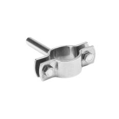 Obejma z trzpieniem, 139.7 mm 30 X 3 /M8, polerowany, 304