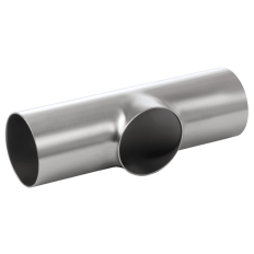 Trójnik krótki, 18.0 X 1.5 mm Lo=35, matowy, DIN 11852, TK, 1.4404/316L