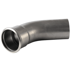 Kolanko 45° GZ/GW, 108.0 mm L=155 mm, Krótki, 1.4404